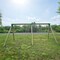 Heavy-Duty Durable and Rust Resistant Steel Swing Brackets for Backyard Playground Set Wooden Swing - Includes Mounting Hardware for Easy DIY Installation, Green